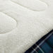 Mainstays Reverse to Sherpa Comforter Set, Full/Queen, Blue Plaid, Patterned Polyester
