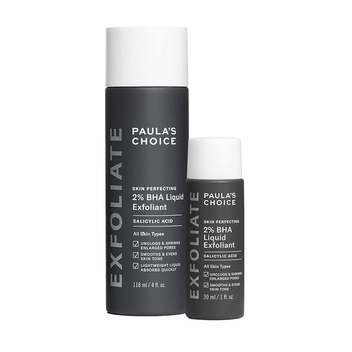 Paulas Choice--Skin PERFECTING 2% BHA Liquid Salicylic Acid Exfoliant--Facial Exfoliant for Blackheads, Enlarged Pores, Wrinkles & Fine Lines, 4 Oz Bottle