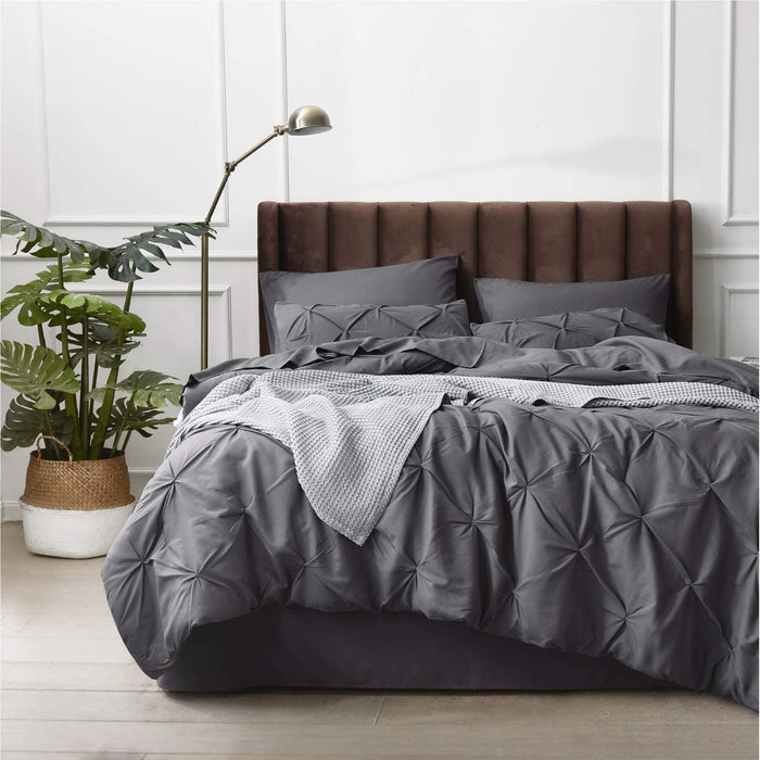 Bedsure Full Size Comforter Sets - Bedding Sets Full 7 Pieces, Bed in a Bag Dark Grey Bed Sets with Comforters, Sheets, Pillowcases & Shams,Adult & Kids Bedding
