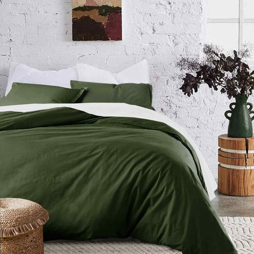 Bedding Comforter Set Queen Size, 7 Piece Boho Microfiber Bed in a Bag - Soft & Lightweight All Season Farmhouse down Alternative Comforter with Sheets for Women Men, Solid Dark Olive Green