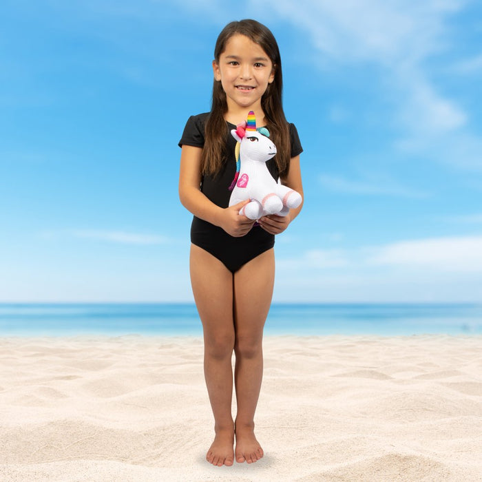 Jojo Siwa Unicorn Kids Bath Scrubby, Bath Accessory, Microfiber, White, Nickelodeon