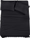 Queen Bed Sheets Set - 4 Piece Bedding - Brushed Microfiber - Shrinkage and Fade Resistant - Easy Care (Queen, Black)