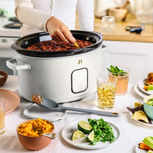 Beautiful 6QT Programmable Slow Cooker, White Icing by Drew Barrymore