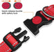 Reflective Dog Collar with Safety Locking Buckle, Adjustable Nylon Pet Collars for Extra Large Dogs, Red