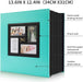 Photo Album 4X6 500 Pockets Photos, Extra Large Capacity Family Wedding Picture Albums Holds 500 Horizontal and Vertical Photos (500Pockets, Teal)