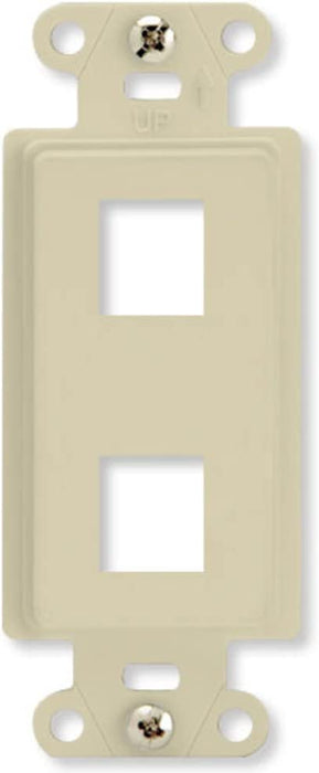 On-Q WP3413WH10 High Impact Flame Retardant Plastic 3-Port Decorator Outlet Strap, White, 10 Count