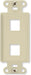 On-Q WP3413WH10 High Impact Flame Retardant Plastic 3-Port Decorator Outlet Strap, White, 10 Count