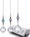 H&D HYALINE & DORA Clear Crystal Prism Ball Rainbow Maker Window Prisms Suncatcher,Pack of 3