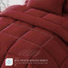Full Size 7 Pieces Bed in a Bag Bedding Set - Lightweight Red Comforter Set, All Season Ultra Soft down Alternative Bedding Comforter Set with Comforter, Pillowcases, Flat Sheet, Fitted Sheet