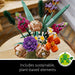 Icons Flower Bouquet 10280 Building Decoration Set - Artificial Flowers with Roses, Decorative Home Accessories, Gift for Him and Her, Botanical Collection and Table Art for Adults