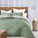 Bedding Comforter Set Queen Size, 7 Piece Boho Microfiber Bed in a Bag - Soft & Lightweight Farmhouse All Season down Alternative Comforter with Sheets for Women Men, Solid Sage Green