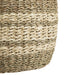 Mainstays Natural Seagrass Basket with Cream Color Stripes