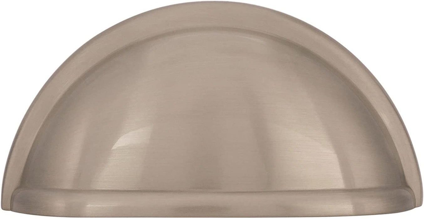 Amerock | Cabinet Cup Pull | Satin Nickel | 3 Inch (76 Mm) Center to Center | Cup Pulls | 5 Pack | Drawer Pull | Drawer Handle | Cabinet Hardware
