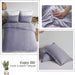 Duvet Cover Queen Size - Super Soft Light Purple Duvet Cover Set 3 Piece 100% Washed Microfiber Comforter Cover Set Bedding Set with Zipper Closure, 1 Duvet Cover 90X90 and 2 Pillow Shams