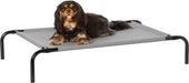 Cooling Elevated Dog Bed with Metal Frame, Large, 51 X 31 X 8 Inches, Grey