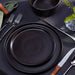 Coupe Dinnerware Set, Service for 8, Black Matte, 32 Piece