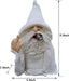 Tirifer Garden Gnome, Wizard Gnome 3D Dwarves, Polyresin Outdoor Sculpture Middle Finger Gnome Statue Garden Figurine Art Garden Decoration for Lawn Yard Balcony Porch Patio