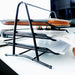 3 Tier Paper Tray Organizer for Desk, Black Stackable File Rack Metal Mesh Letter Trays, Multifunctional Metal Grid Document Holder and Storage for Office Desktop Organization and Accessories