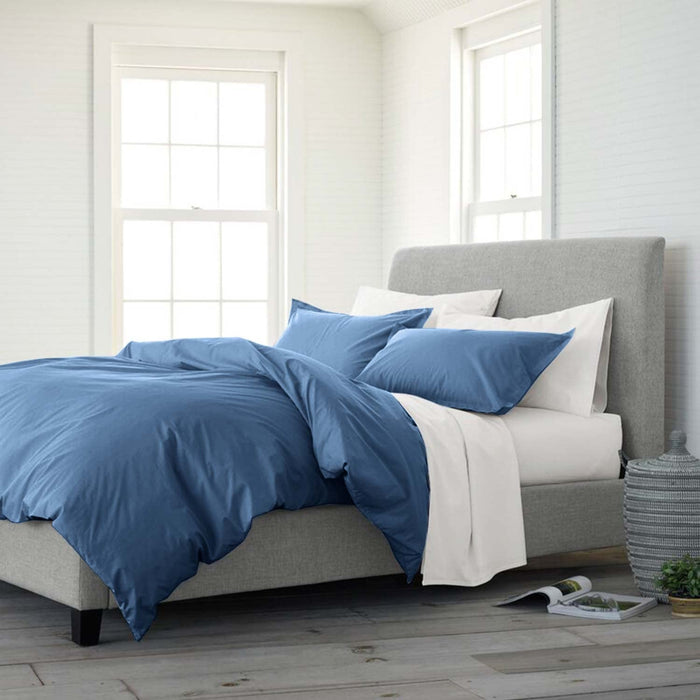 Blue Twin/Twin XL Comforter Set, 5 Piece Boho Microfiber Bed in a Bag - Soft & Lightweight Extra Long All Season down Alternative Bedding Comforter with Sheets for Teen Boys Girls