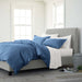 Blue Twin/Twin XL Comforter Set, 5 Piece Boho Microfiber Bed in a Bag - Soft & Lightweight Extra Long All Season down Alternative Bedding Comforter with Sheets for Teen Boys Girls