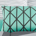 Mainstays Gray and Teal Geometric 8 Piece Bed in a Bag Comforter Set with Sheets, Queen