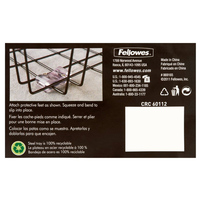 Letter Tray, Desktop Metal Wire 3" Paper Organizer