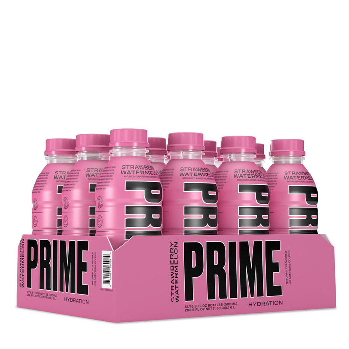 Prime Hydration Muscle Recovery by Logan Paul X KSI 16.9Oz Bottles 12 Pack
