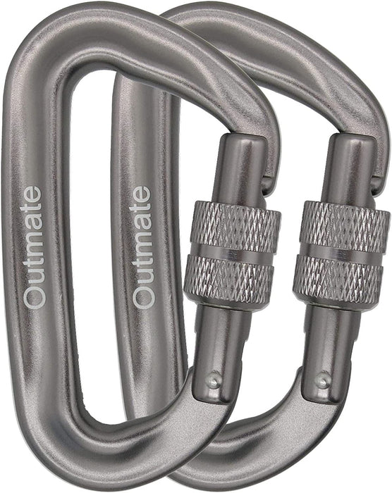 Hammock Carabiner Clip,12Kn 7075 Aluminium Alloy Carabiners,Heavy Duty Clips 2645Lbs/1200Kg,Perfect Gear for Hammocks Camping Hiking Keyring and Utility