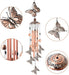 Butterfly Wind Chimes, Christmas Wind Chimes, Gifts for Mom Copper Metal Butterfly Chimes, Birthday Gifts Mother'S Day for Mom Gifts Gifts for Grandma Gifts for Women Gardening Gifts Butterfly Gifts