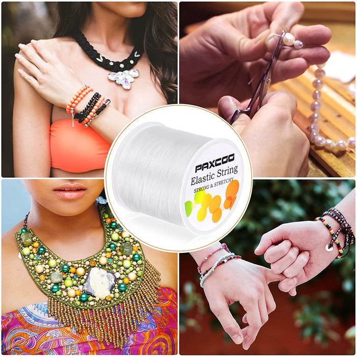 1Mm Elastic Bracelet String Cord Stretch Bead Cord for Jewelry Making and Bracelet Making