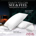 Bed Pillows Standard / Queen Size Set of 2 - down Alternative Bedding Gel Cooling Pillow for Back, Stomach or Side Sleepers