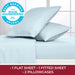 Queen Sheet Set - Hotel Luxury Bedding Sheets & Pillowcases - Extra Soft Cooling Bed Sheets - Deep Pocket up to 16 Inch - Wrinkle, Fade, Stain Resistant - 4 Piece (Queen, Baby Blue)