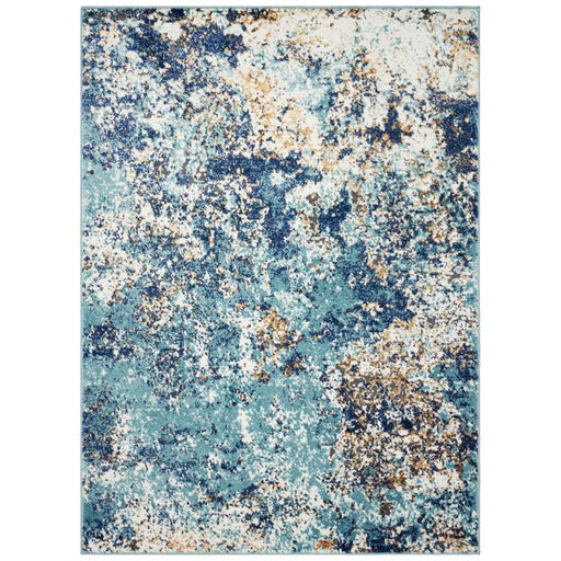 Modern Abstract Area Rug - Blue 8X10