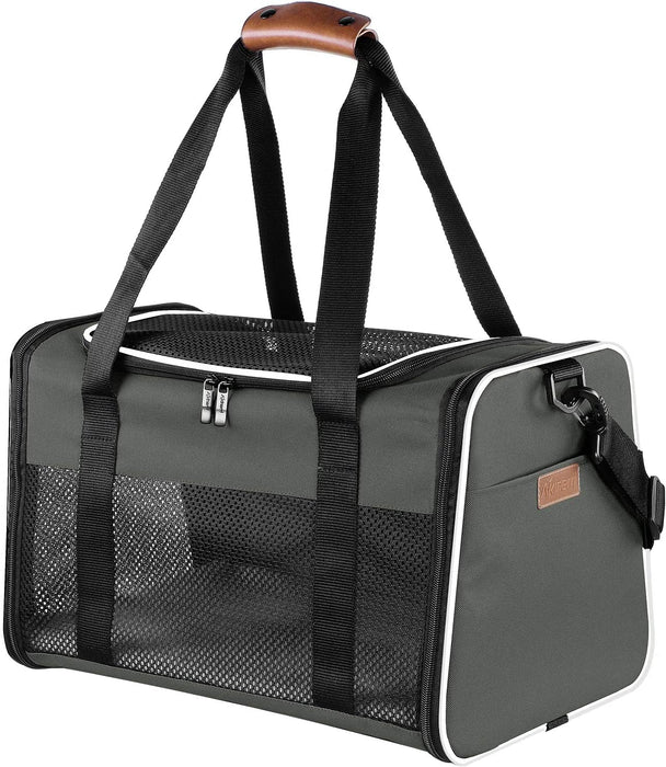 Airline Approved Pet Carriers,Soft Sided Collapsible Pet Travel Carrier for Medium Puppy and Cats, Cats Carrier, Pet Carriers for Small Medium Cats
