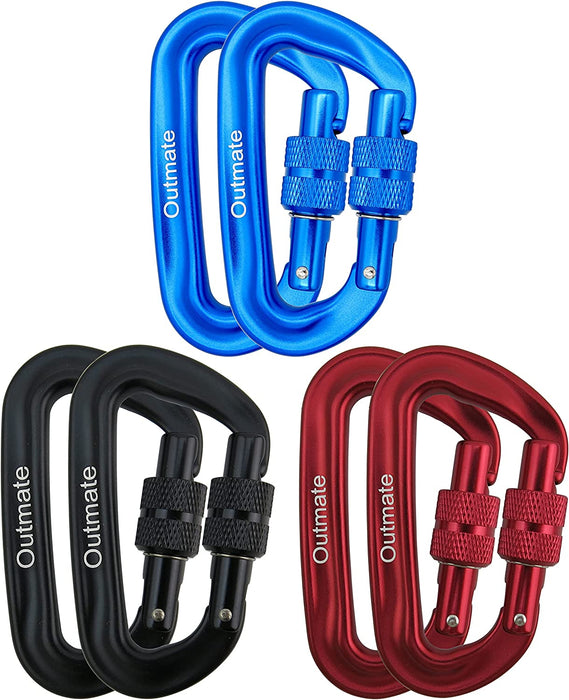 Hammock Carabiner Clip,12Kn 7075 Aluminium Alloy Carabiners,Heavy Duty Clips 2645Lbs/1200Kg,Perfect Gear for Hammocks Camping Hiking Keyring and Utility