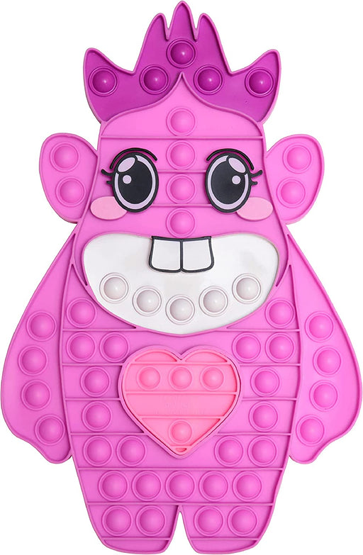 Swop Its Giggle Character Collectable Push Pop Bubble Fidget Sensory Toy for Anxiety & Stress Relief with Glow-In-The-Dark Heart, Food-Grade Bubble Popping Sensory Toy for Autism & ADHD- Novelty Gifts