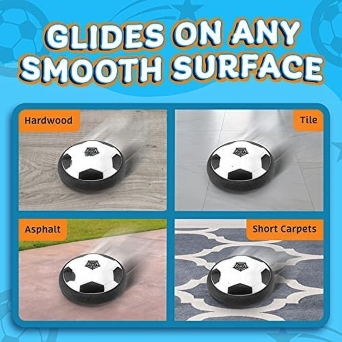 Hover Ball for Boys & Girls - 1 LED Light Soccer Balls with Foam Bumpers