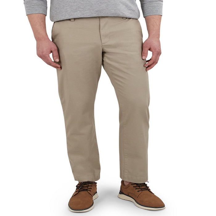 Chaps Men'S Straight Fit Coastland Wash Stain Resistant Flat Front Classic Chino Pant