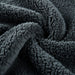 Reversible 2-Tone Sherpa Dual Layer Throw Blanket, 50" X 60", Recycled Polyester, Dark Gray and Light Gray
