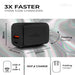38W PD USB C 20W and USB a 18W Dual Port Wall Charger, Fast Charging Phone Wall Block Power Adapter Cube and Foldable Plug, Compatible with Iphone, Ipad, Iwatch, Galaxy, Android