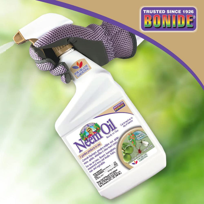 Bonide Captain Jack'S Neem Oil, 32 Oz Ready-To-Use Spray, Multi-Purpose Fungicide, Insecticide and Miticide for Organic Gardening