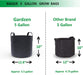 Gardzen 10-Pack 5 Gallon Grow Bags, Aeration Fabric Pots with Handles