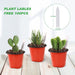 4" Plant Pots Small Plastic Plants Nursery Pot/Pots (100Pcs) Seedlings Flower Plant Container Seed Starting Pots for Plants Come with 100Pcs Plant Labels
