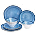 Melamine Dinnerware Set, Service for 4, Traditional Blue and White - Set of 12