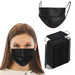 100PCS 3 Ply Black Disposable Face Mask Filter Protection Face Masks