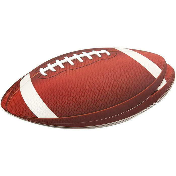 12-Pack Football Cutouts - Football Cutouts for Sports Themed Celebrations, Football Party Decorations, Tailgate Party Supplies, 13 X 8 Inches