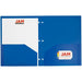 JAM Paper Heavy Duty 3 Hole Punch Folders, 2 Pocket, Assorted Colors, 6 per Pack