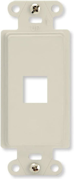 On-Q WP3413WH10 High Impact Flame Retardant Plastic 3-Port Decorator Outlet Strap, White, 10 Count