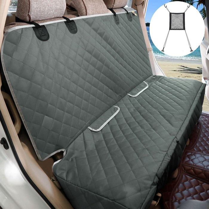 Deluxe Dog Seat Cover for Back Seat More Durable Waterproof Backseat Protector, High Heat Resistant and Nonslip Back Seat Cover for Dogs Kids,Universal Size Fits Cars Trucks Suvs (Beige)