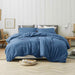 Blue Twin/Twin XL Comforter Set, 5 Piece Boho Microfiber Bed in a Bag - Soft & Lightweight Extra Long All Season down Alternative Bedding Comforter with Sheets for Teen Boys Girls